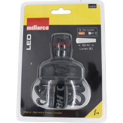 Work>It pandelampe 90 lumen, sort