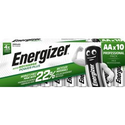 Energizer genopladelig Power Plus AA batteri 10stk
