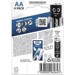 Energizer Lithium Standard AA batteri, 4 stk.