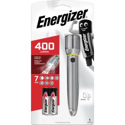 Energizer Vision LED metal lommelygte 2xAA, 400lm