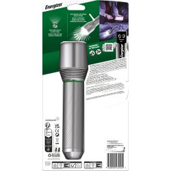 Energizer genopladelig metal lommelygte, 2000lm