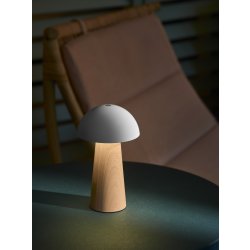 Kreafunk Bello Bærbar Lampe, lyst træ