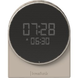 Kreafunk Ivy Vækkeur/Højtaler, ivory sand