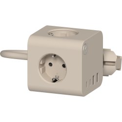 Kreafunk Ambie Wired Strømstation, ivory sand