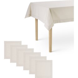 Georg Jensen Damask Picot Dug og Servietter, natur