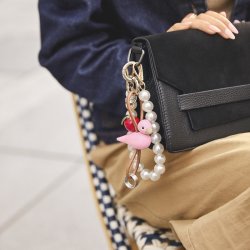 Kay Bojesen Nøglering Fugl, rosa