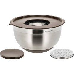 Blomsterbergs Røreskåle, 8 dele 3 + 5 liter, latte