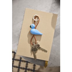 Kay Bojesen Nøglering Fugl, blå