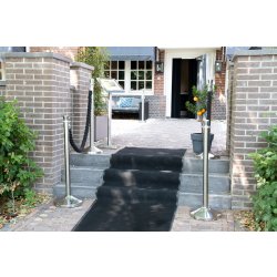 Skridsikker tæppe/måtte, 400x90 cm, sort