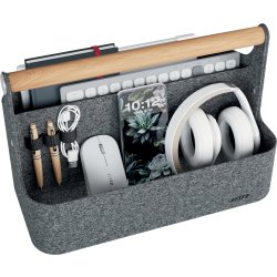 Leitz skrivebordsorganisator | Bærbar | Grå filt