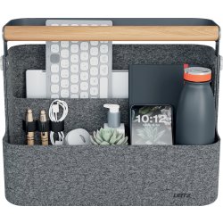Leitz skrivebordsorganisering | Hæng. | Grå filt