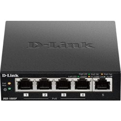 D-LINK Switch, 5-Port, Desktop, Gigabit, PoE+