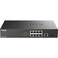 D-LINK Switch, 10-Port, Desktop, Gigabit, PoE+