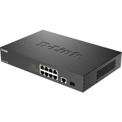 D-LINK Switch, 10-Port, Desktop, Gigabit, PoE+