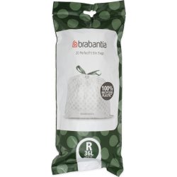 Brabantia Affaldspose R | 36 L | Hvid | 20 stk.