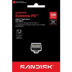Sandisk USB Drev Extreme Fit 3.2 128GB