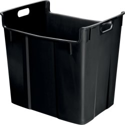 Leitz Basko 40 papperskorg, svart