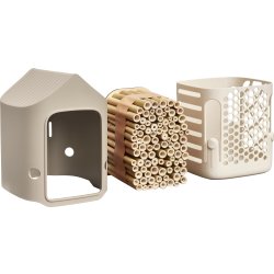 Elho Cosy Insekthotel, 18 cm, mushroom beige