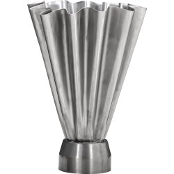 House Doctor Flood Vase H33cm, børstet sølvfinish