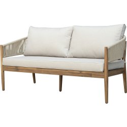 Fiji Loungesæt 4 pers. med hynder, akacietræ/natur