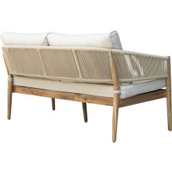 Fiji Loungesæt 4 pers. med hynder, akacietræ/natur