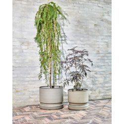 House Doctor Pepple Urtepotter, sand, 2 stk