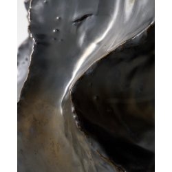 House Doctor Waves Vase H25 cm, metallisk