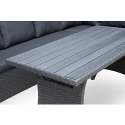 OUTDOOR hjørnesofa / loungesæt, Sort