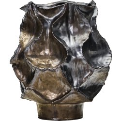 House Doctor Waves Vase H34 cm, metallisk