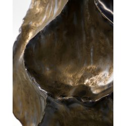 House Doctor Waves Vase H34 cm, metallisk