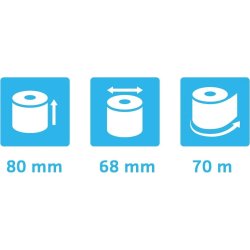 Clairefontaine Termorulle, kasseapp, 80x68mm, 10rl