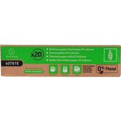 Clairefontaine Termorulle, kreditk., 57x40mm, 20rl