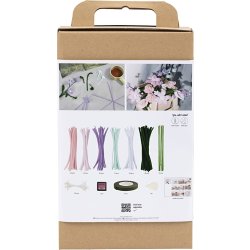 DIY Kit Chenilleblomster | Pastelfarver