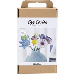 DIY-kit Äggkartongsblommor | Pastellfärger
