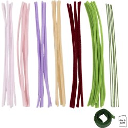 Mini DIY Kit Chenilleblomster | Tulipaner | ass.