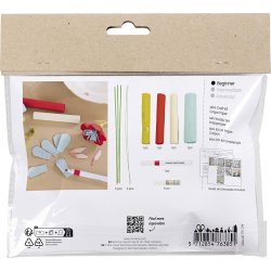 Mini DIY Kit Crepepapir | Crepeblomster | Pastel