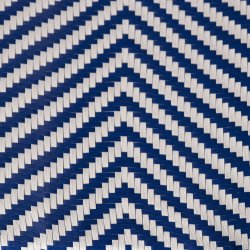 Cannes Havestol, flet/alu, UV, stabelbar, blå