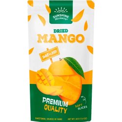 Sunshine Delights Tørret Mango, 60 poser á 40g