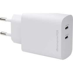 DBRAMANTE1928 Oplader - 2xUSB-C 45W - Hvid