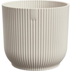 Elho Vibes Blomkruka, 14 cm, linen white