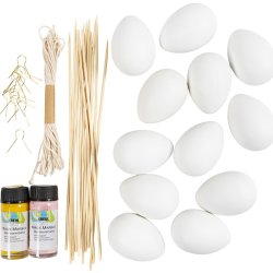 DIY Kit Marmorering | Æg | Rosa & gul