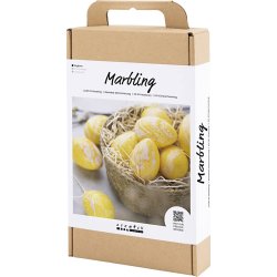 DIY Kit Marmorering | Æg | Rosa & gul