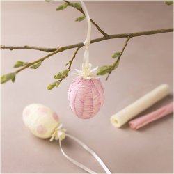 Mini DIY Kit Crepepapir | Æg | Lys pink & lys gul