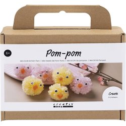 Mini DIY Kit Pompon | Kyllinger | Ass. farver