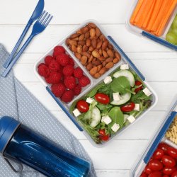 Sistema Multi Split To Go madkasse, 820ml, blå