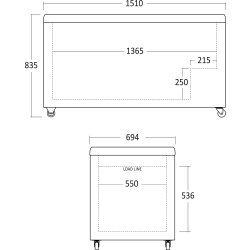 Scancool Fryser til is - IC510D