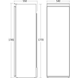 Scandomestic Integreret køleskab - RFI304WD