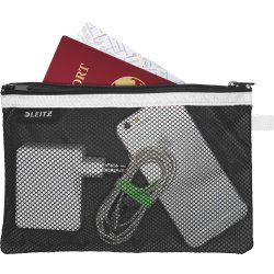 Leitz WOW Lynlåslomme | L | Sort