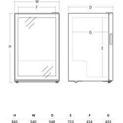Scandomestic Vinkøleskab - SV 452 B