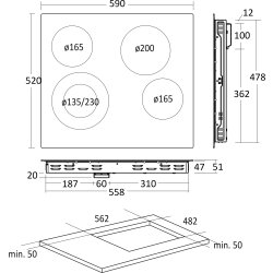 Scandomestic Kogeplade - HOC60F